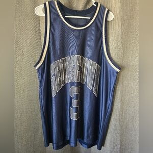 RARE Vintage Dodger Allen Iverson #3 Basketball Jersey Georgetown Navy